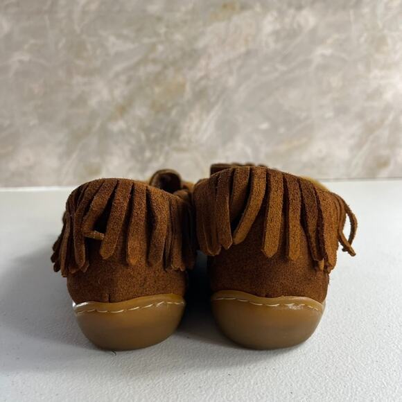 Minnetonka Moccasins Women's Size 8 Suede Leather Slip On - Picture 3 of 7